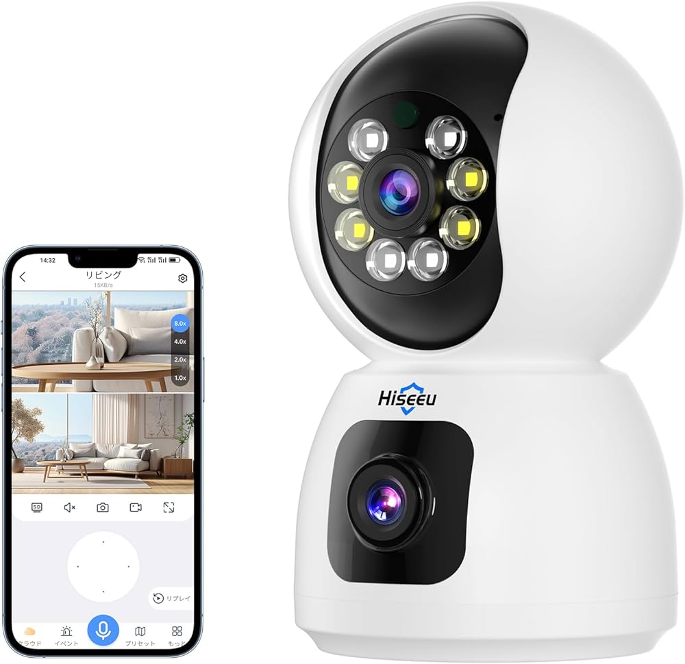 Amazon.co.jp: 【デュアルレンズカメラ】 HISEEU PTZ 300万画素