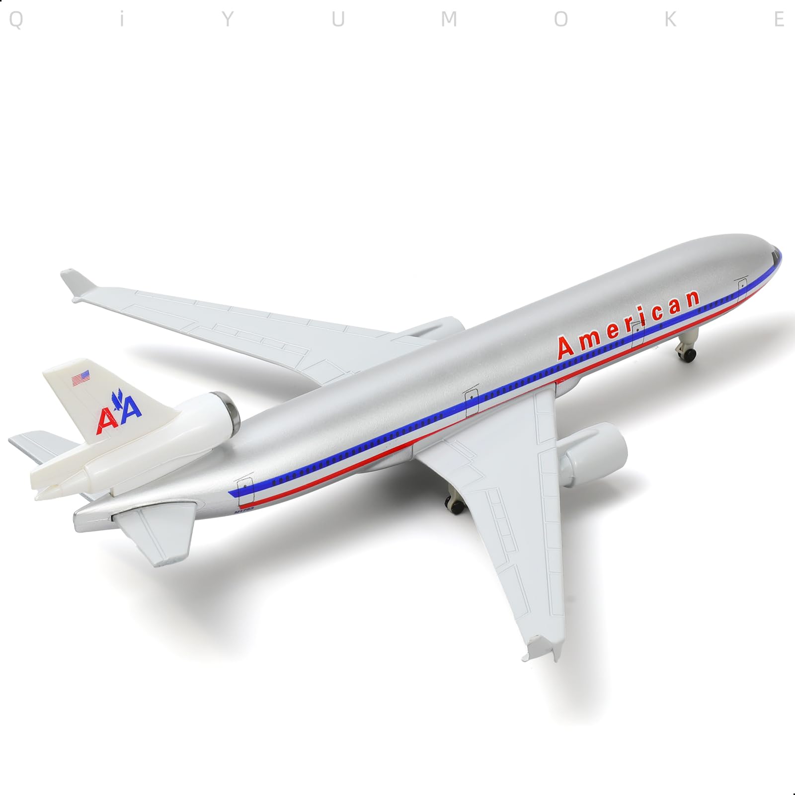 MD-11 American air 1/300 Diecast Metal Airplane Model with Stand