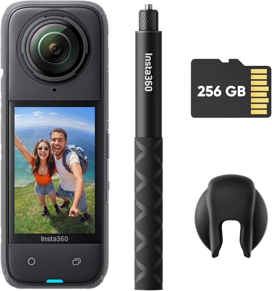 Amazon | Insta360 X4-8K防水360度カメラ、4K広角動画、見えない自撮り