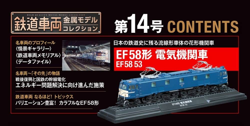 鉄道車両 金属モデルコレクション 14号 (EF58形電気機関車 EF58 53