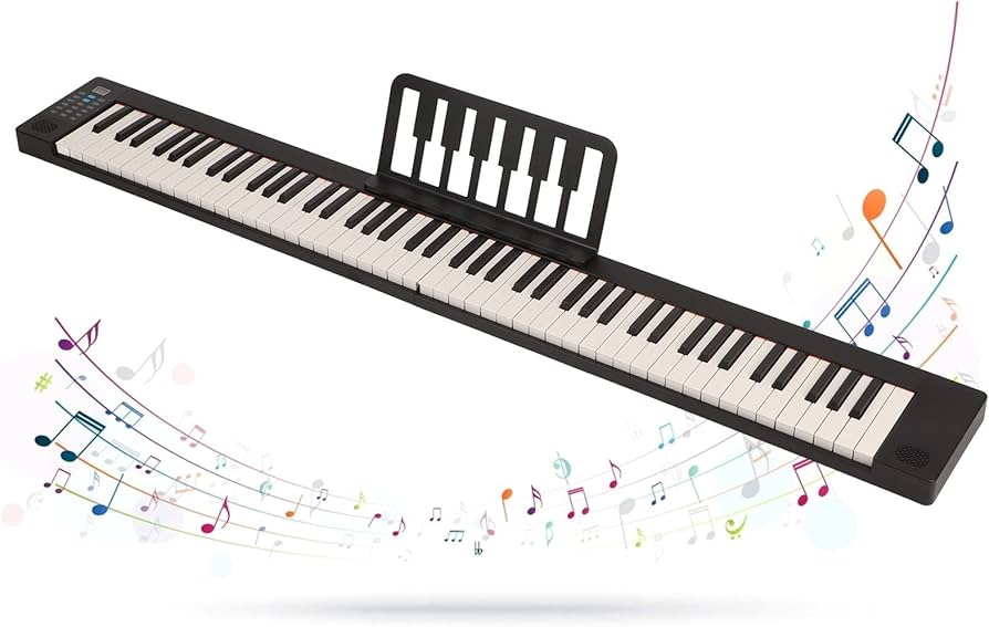 Amazon.co.jp: 折りたたみ式ピアノ鍵盤 88鍵 フルサイズ ポータブル
