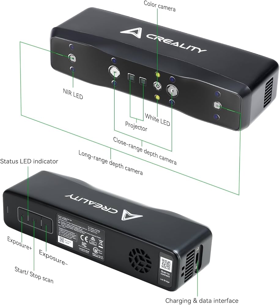Amazon | Creality Otter Lite ベーシック 3D スキャナー 高精度 0.05
