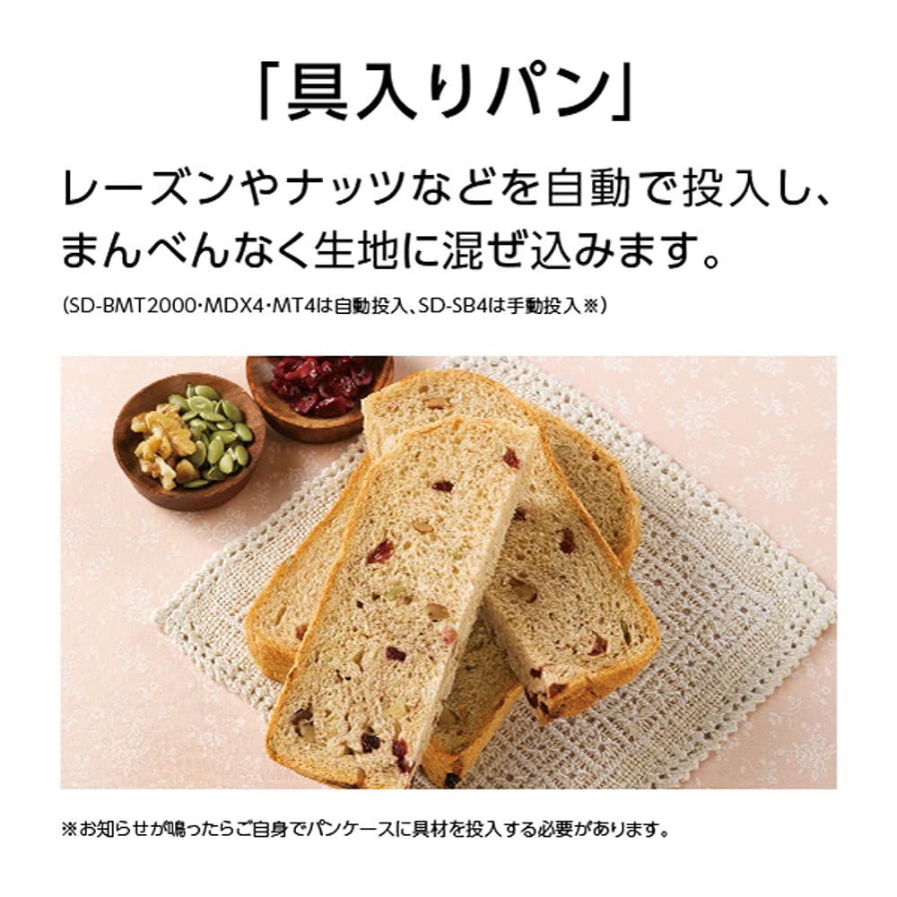 Amazon.com: Panasonic SD-SB4-W [Home Bakery 1 loaf type white