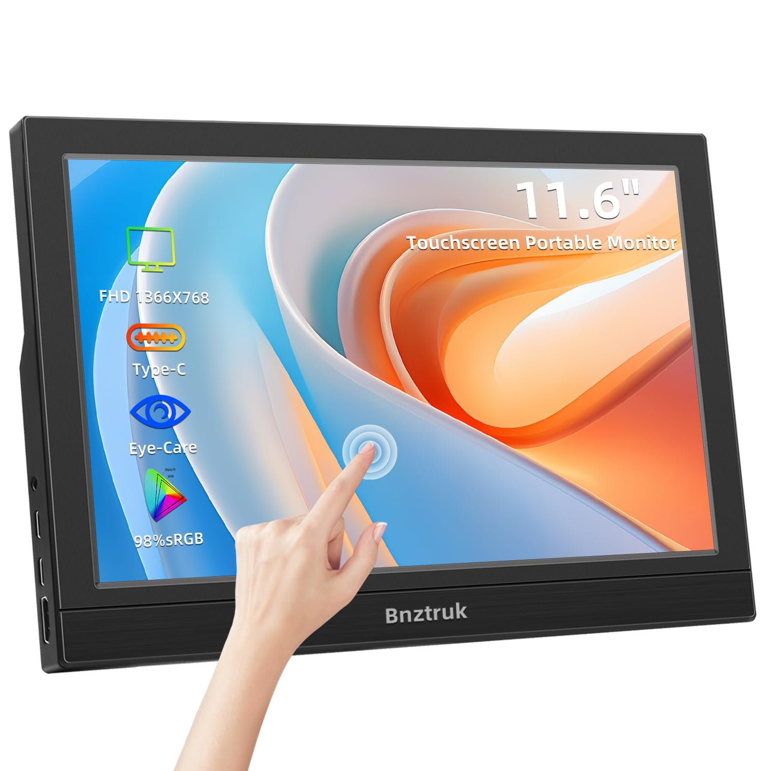 Amazon.co.jp: 11.6インチタッチモバイルモニター Bnztruk 小型軽量HDR