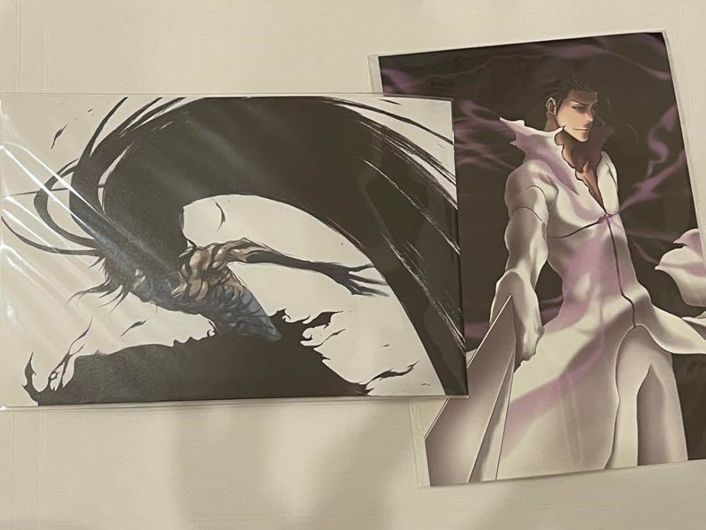 Amazon.co.jp: BLEACH 無月 藍染惣右介 黒崎一護 ポストカード 2枚