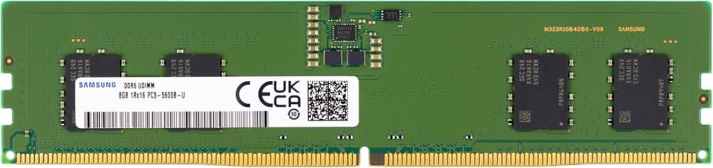 Samsung 8GB DDR5 5600MHz PC5-44800 CL46 UDIMM 1Rx16 Single Rank
