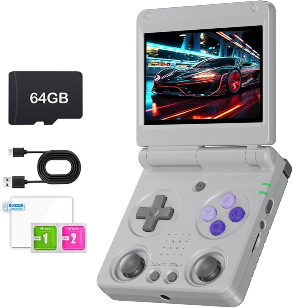 Amazon.co.jp: Anbernic RG34XXSP Flip 携带型ゲーム機 折畳みレトロ