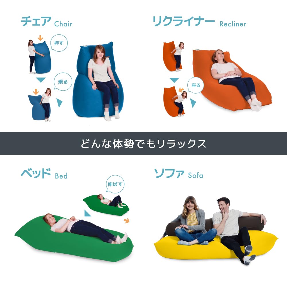 Amazon.co.jp: Yogibo Mini ヨギボー ミニ ディープパープル ソファー