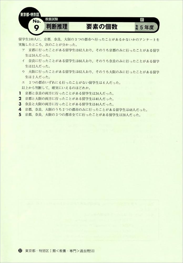 東京都・特別区［1類］教養・専門試験 過去問500 2025年度版 (公務員