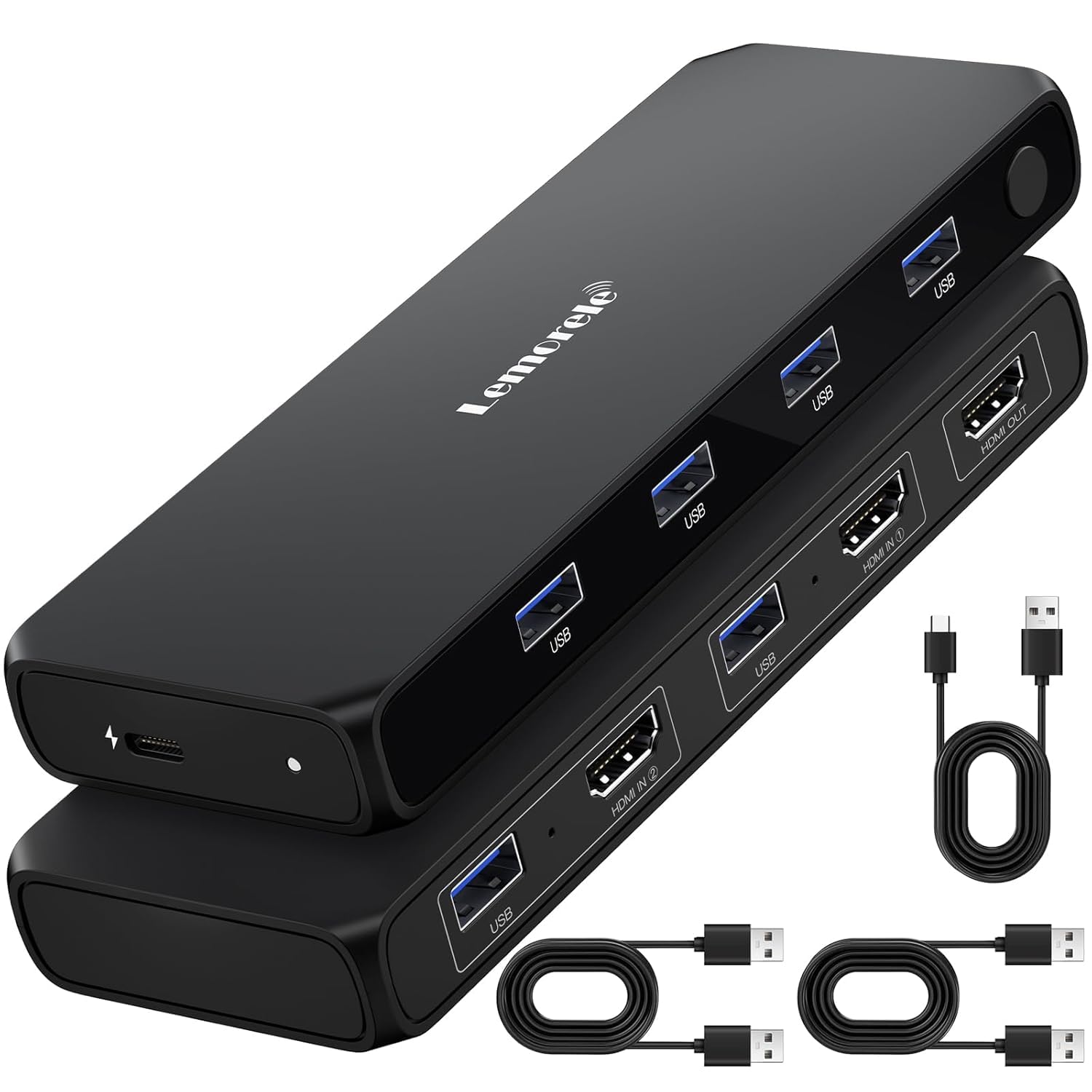 Amazon.co.jp: HDMI KVM 切替器 USB 3.0 2入力1出力 4K Lemorele HDMi