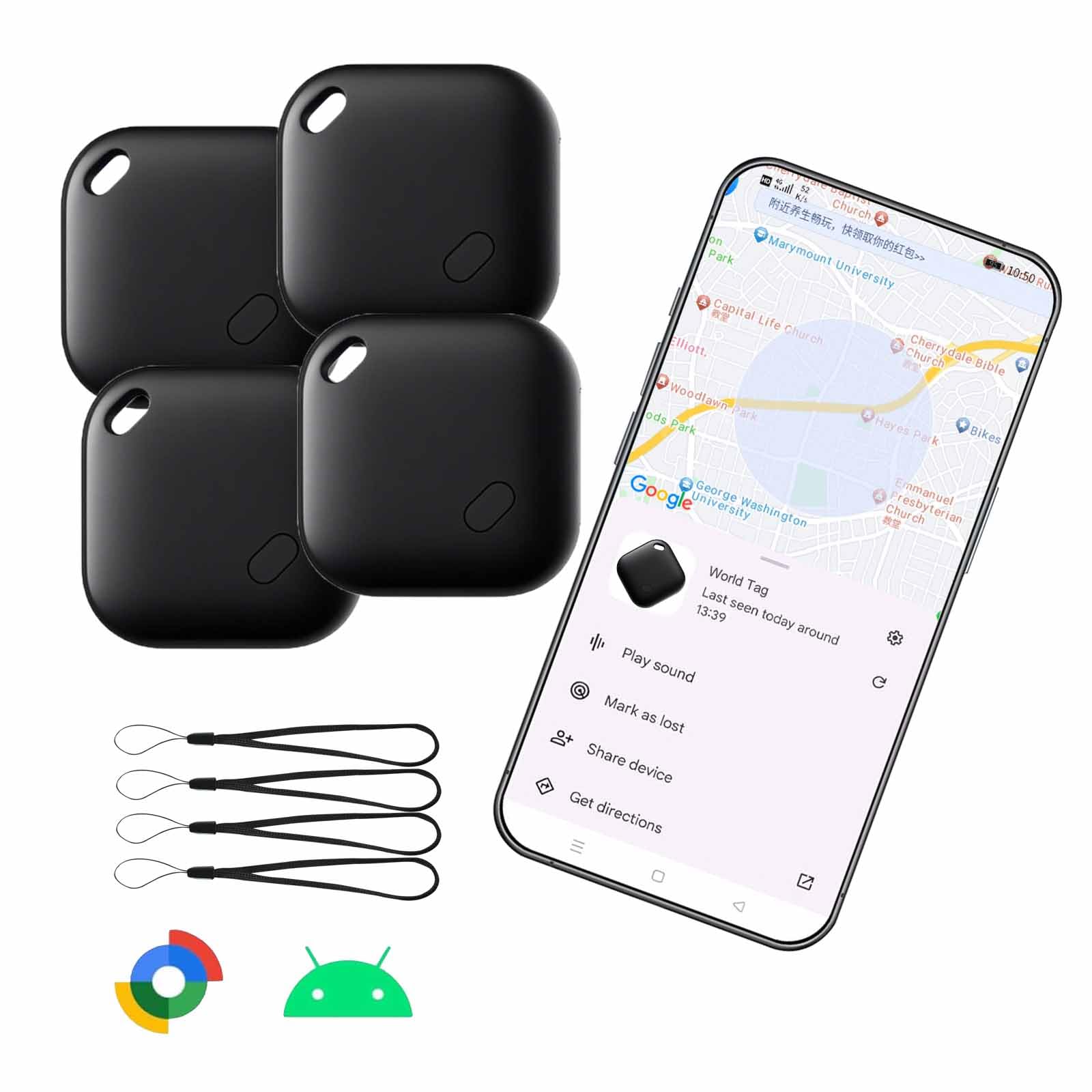 Amazon.com: Bluetooth Tracker for Android, Item Finder Tag Works