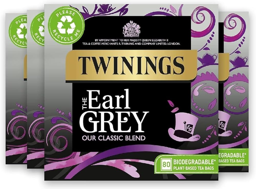 Amazon.co.jp: Twining Earl Grey Tea Bags (Pack of 4) : 食品・飲料