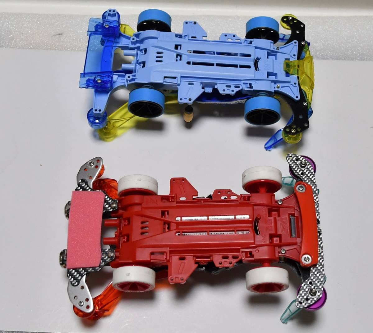 Amazon.co.jp: ミニ四駆 VZシャーシセット 3色 パステルブルー