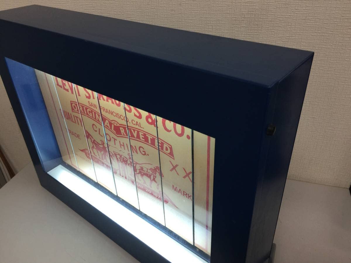 Amazon.co.jp: Levi's リーバイス 3面 回転式電飾看板 当時物