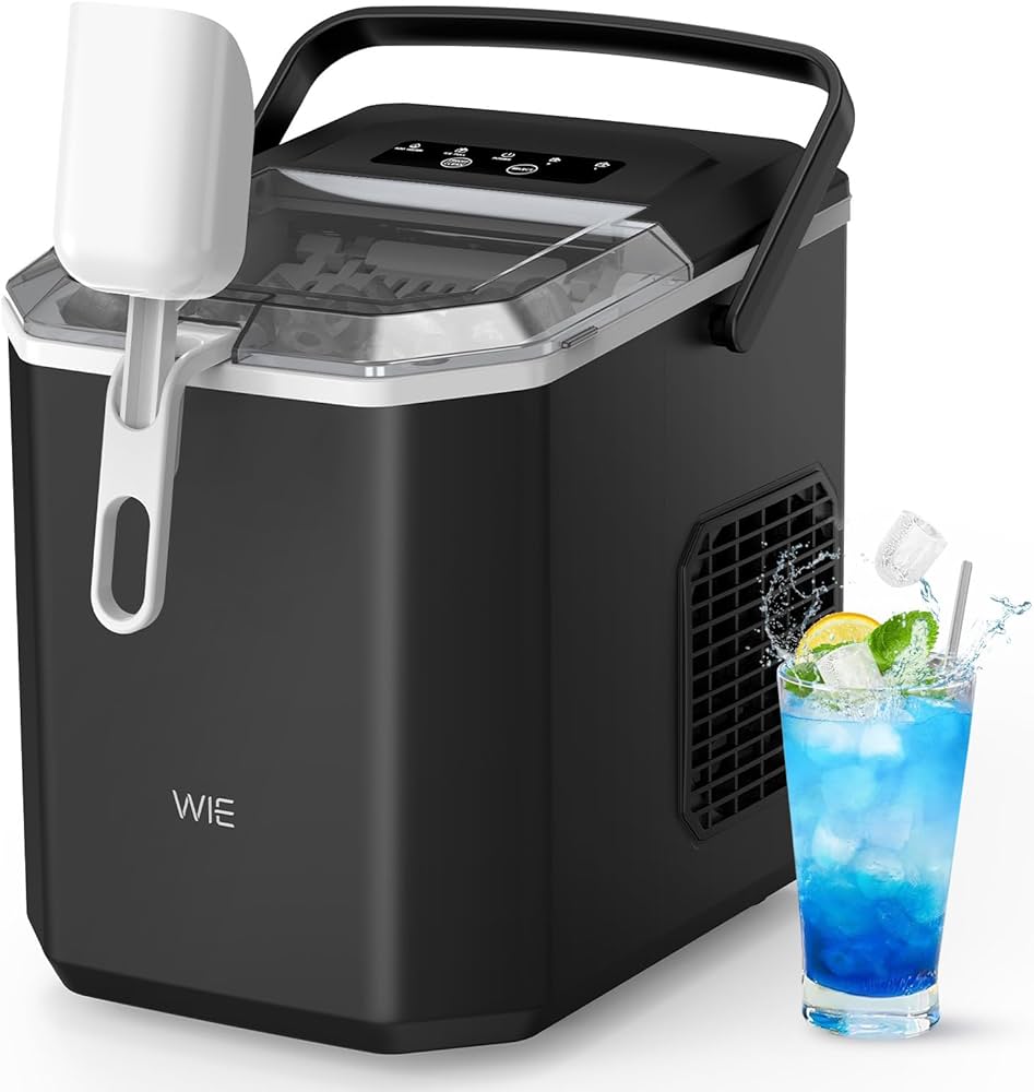 家庭用製氷機 シルバー色 6分ごとSLセルフクリーニングバスケット