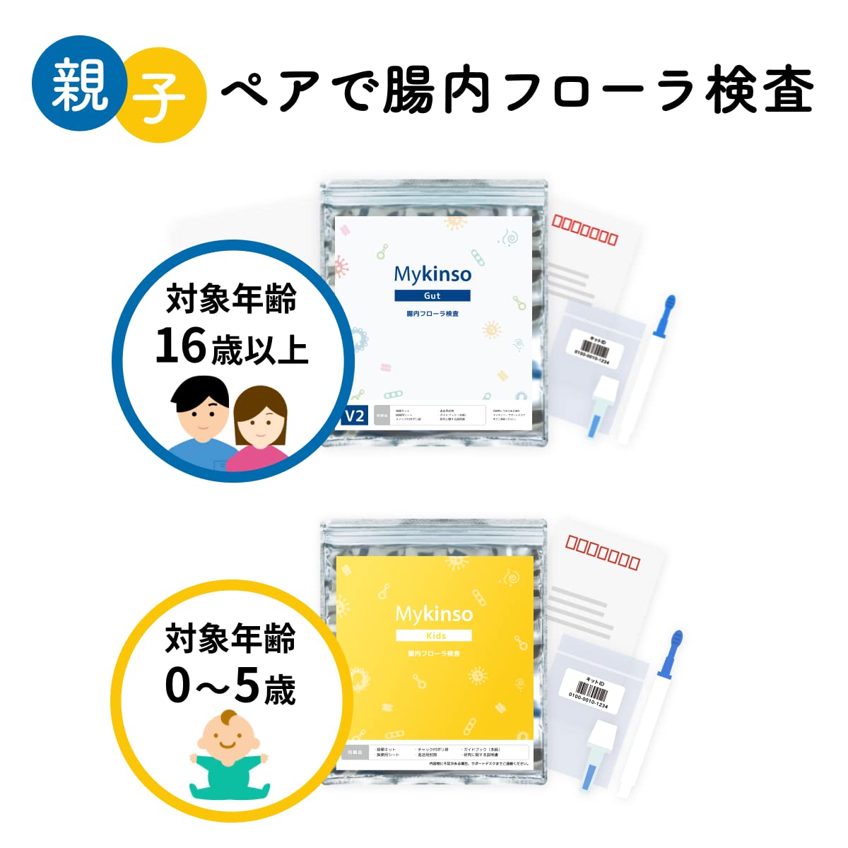 Amazon | 【セット品】腸内フローラ検査 マイキンソー & マイキンソー