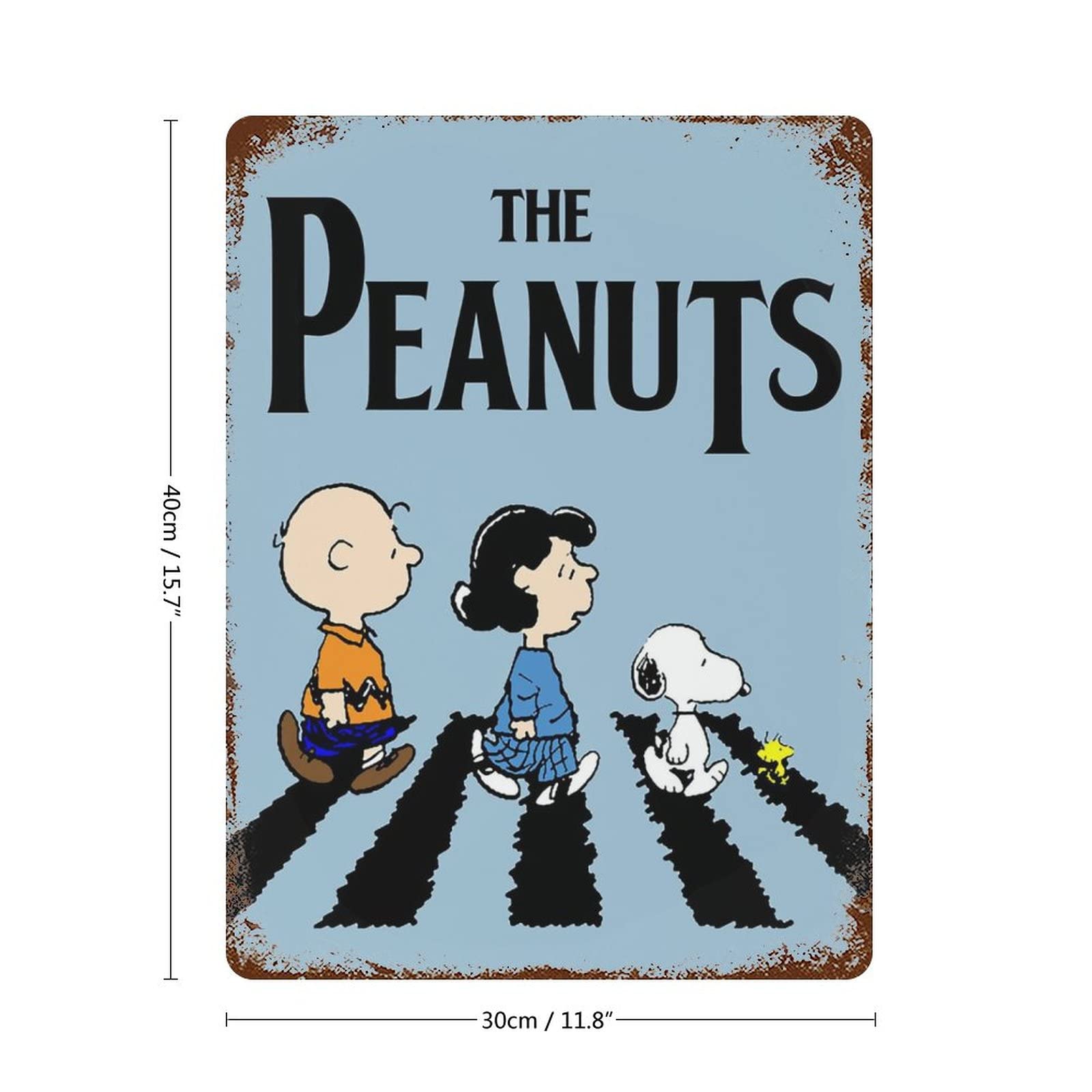Amazon.co.jp: ブリキ看板 スヌーピー 壁飾り レトロアート さび風