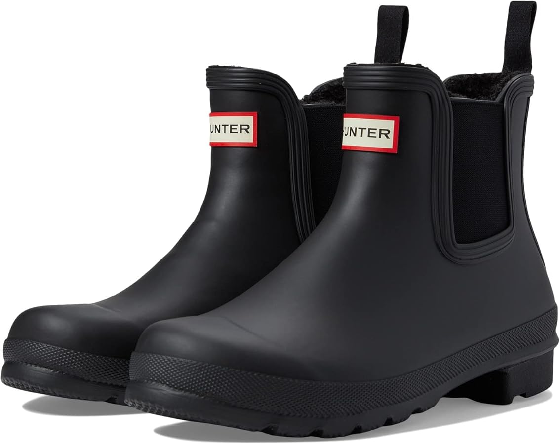 Hunter Boots Women's Original Insulated Chelsea Boot Black 6