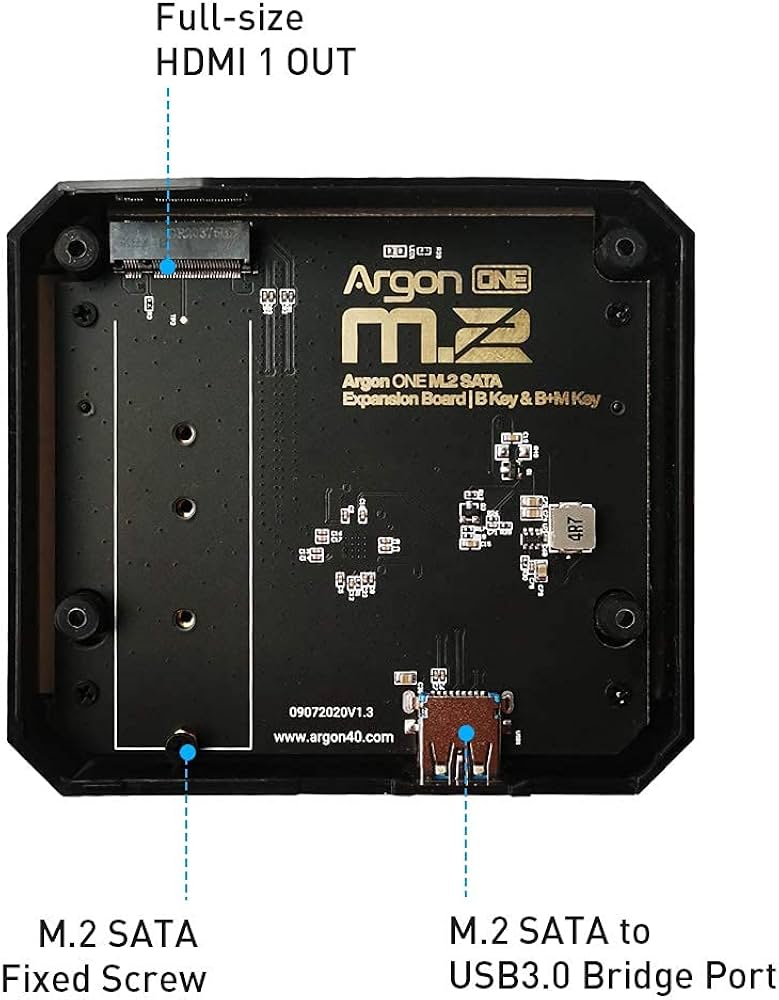 Amazon.co.jp: GeeekPi Raspberry Pi 4ケースArgon ONE M.2