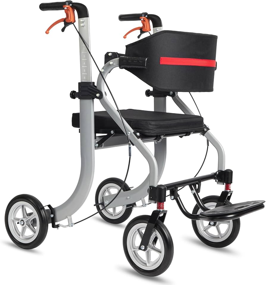 Amazon | PIPIBEAR 歩行器 シルバーカー アルミ製 多機能歩行器 手押し