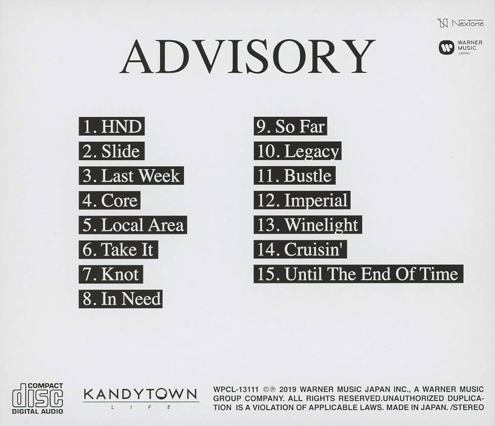 Amazon.co.jp: ADVISORY(通常盤): ミュージック