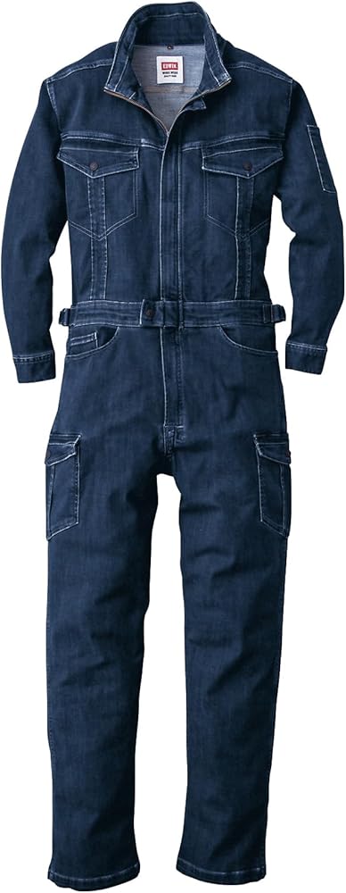 Amazon.co.jp: [武蔵野ユニフォーム] EDWIN オーバーオール 81008 10.7