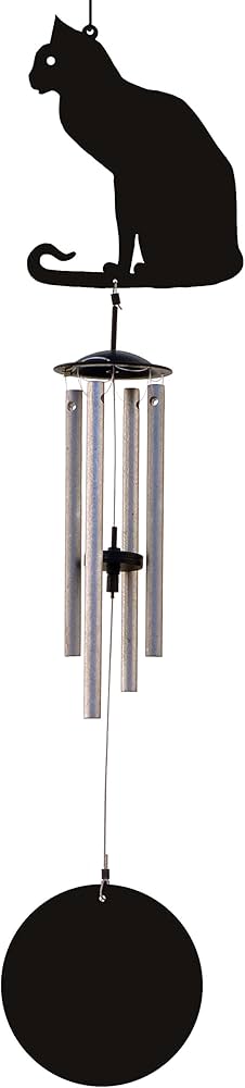 Amazon.co.jp: Jacob's ミュージカルシルエット ウィンドチャイム 猫