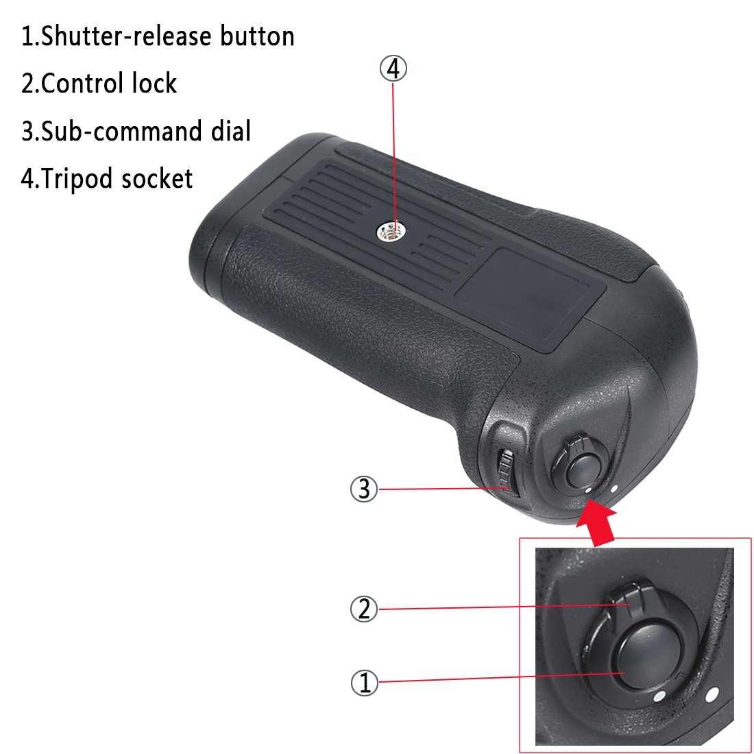 Amazon.com : DSTE MB-D12 MBD12 Multi Power Battery Grip Compatible
