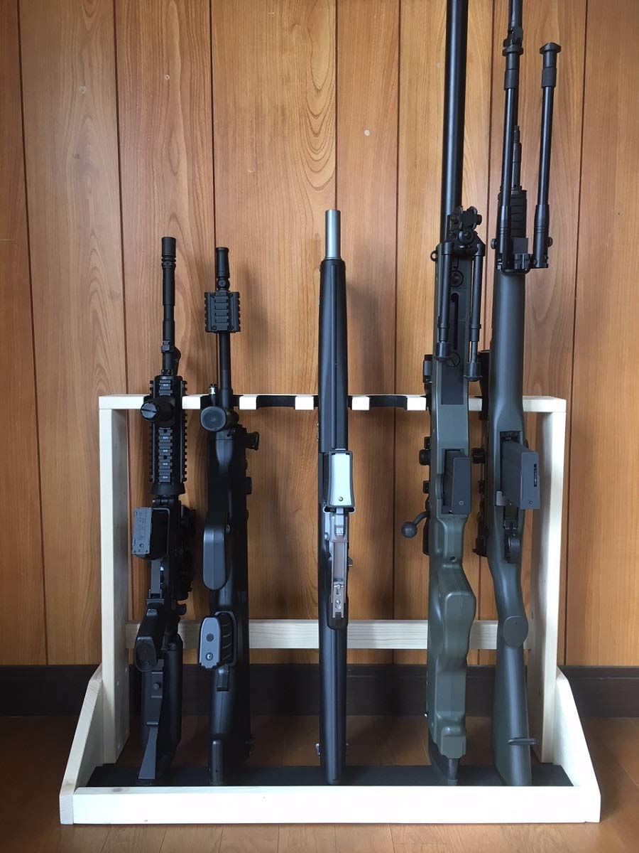 Amazon | ライフルスタンド7丁掛け 【マルイ等の電動ライフル モデル