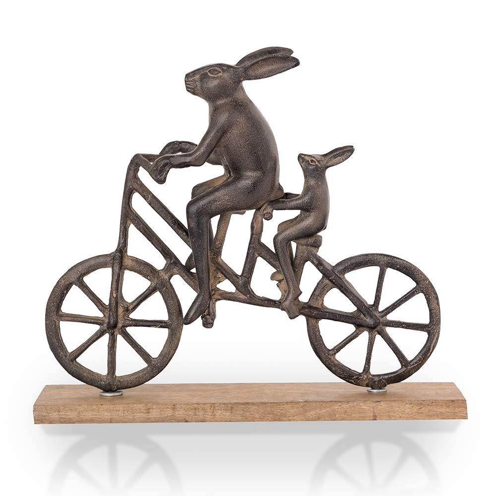 Amazon.com: SPI Rabbit and Baby Bunny on Bicycle Desktop Decor