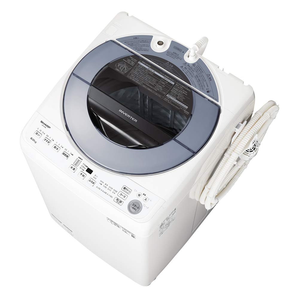 Amazon.co.jp: シャープ 洗濯機 穴なし槽 ES-GV8E-S インバーター搭載