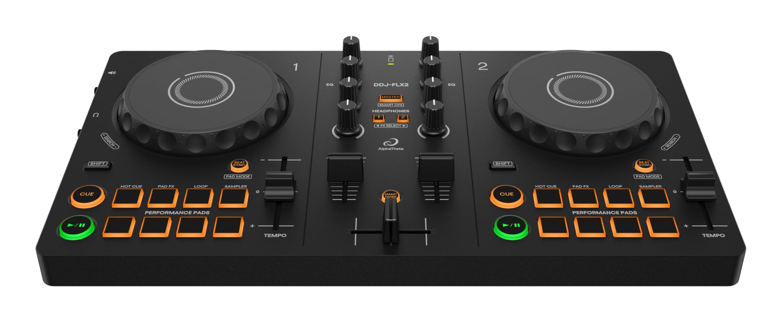 Amazon.com: AlphaTheta/Pioneer DJ DDJ-FLX2 Beginner DJ Controller
