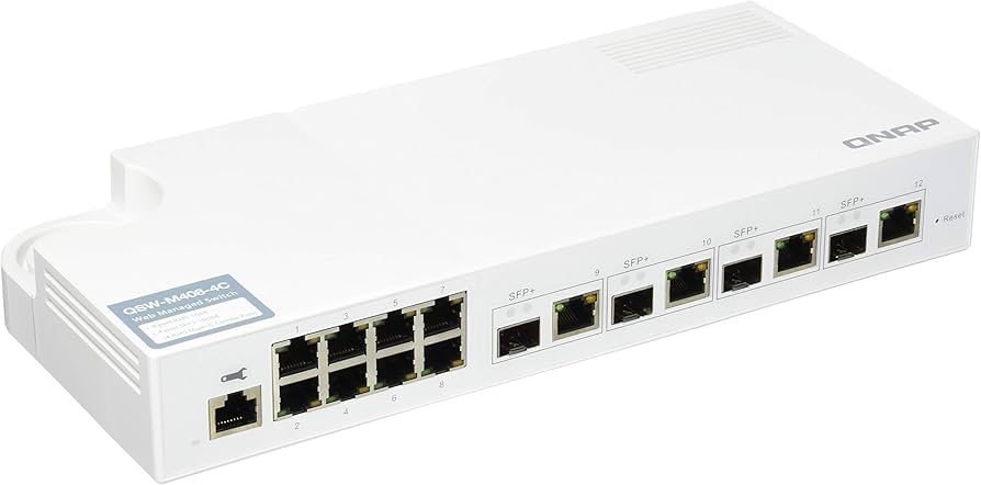 Amazon.com: QNAP QSW-M408-4C 10GbE Managed Switch, with 4-Port
