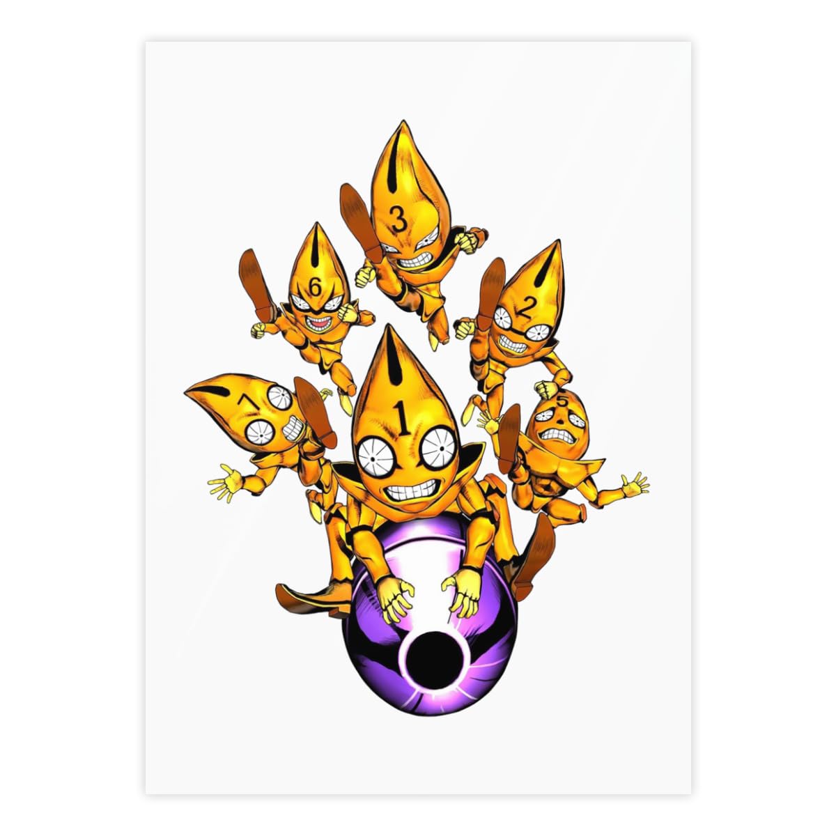 Amazon.co.jp: ジョジョの奇妙な冒険 ミスタ 1枚 クリスタルステッカー