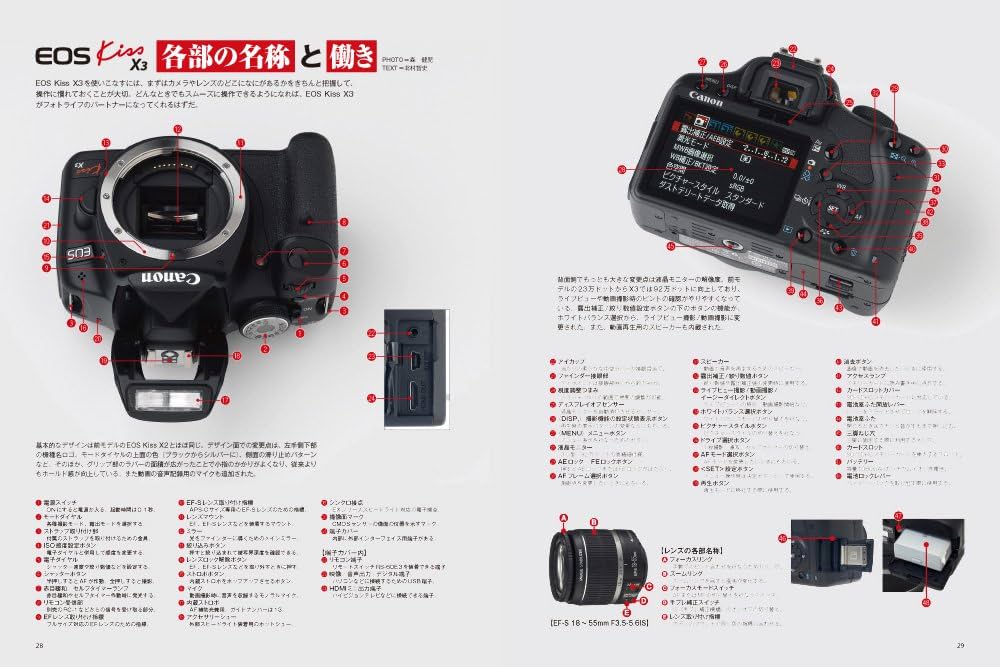 キヤノン EOS Kiss X3 マニュアル (日本カメラMOOK) |本 | 通販 | Amazon