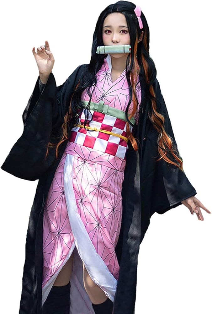 Amazon.co.jp: [milky time] ウィッグ付き ねずこ コスプレ 大人 衣装