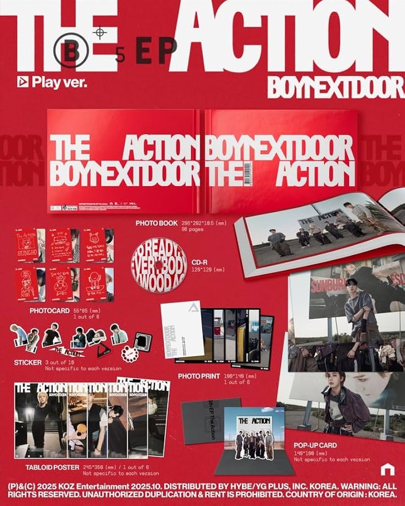 Amazon.co.jp: BOYNEXTDOOR - 5th EP [ The Action ] 韓国盤 (ランダム