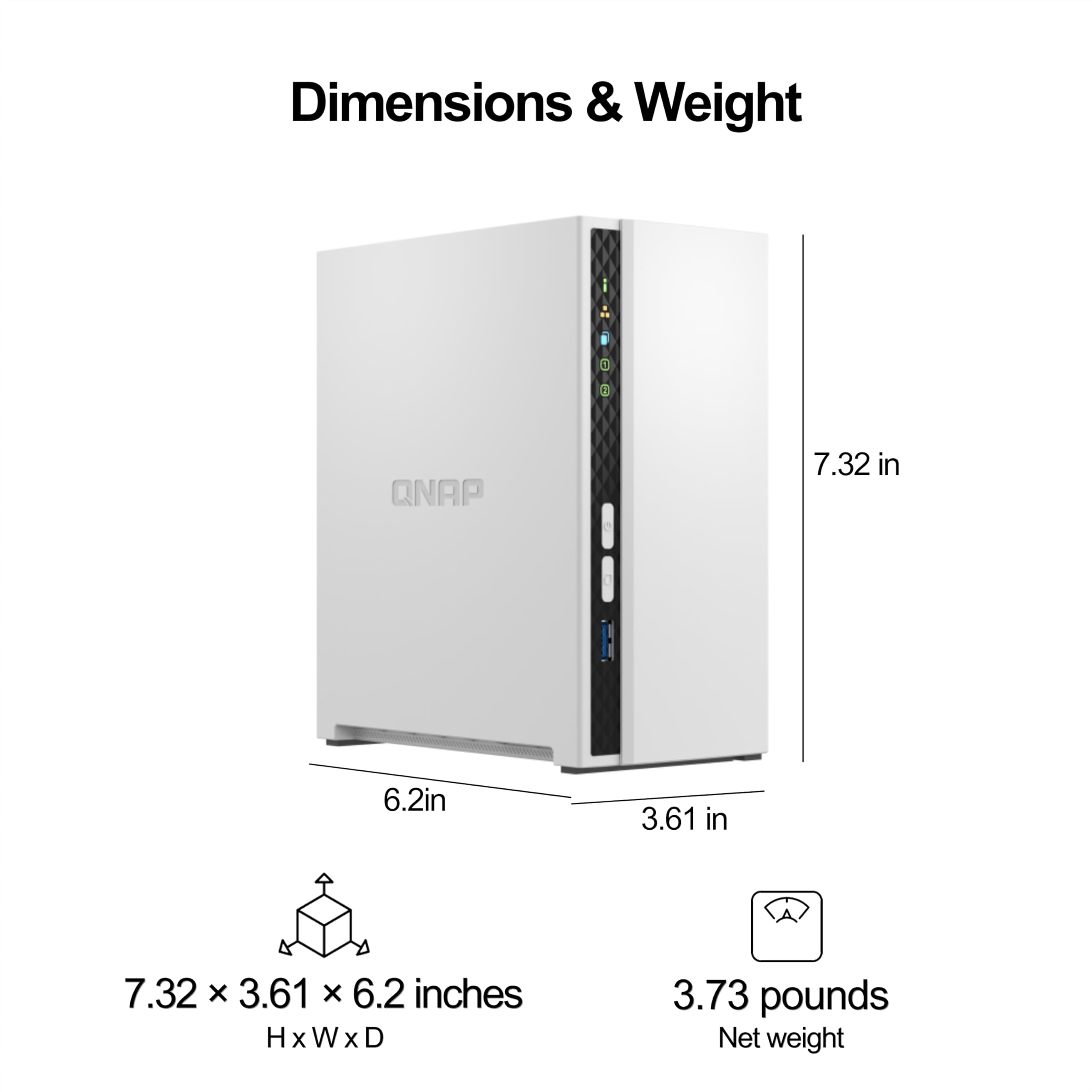 Amazon.com: QNAP TS-233-US 2 Bay Affordable Desktop NAS with ARM