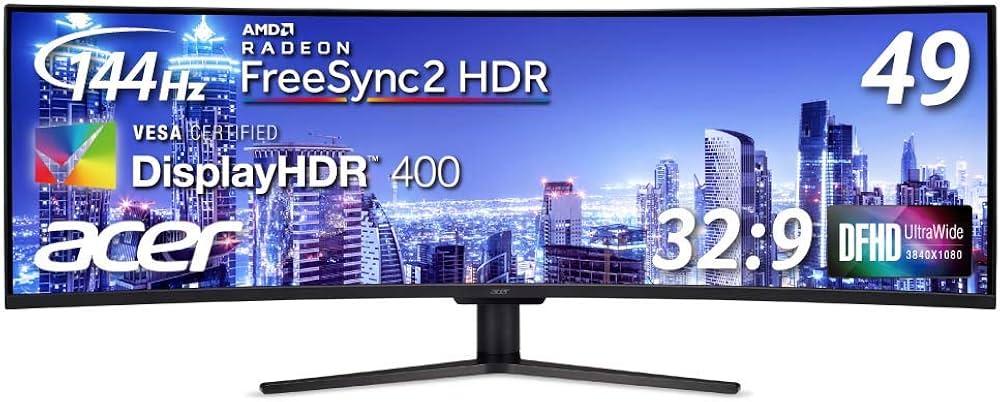 Amazon.co.jp: Acer 49インチ湾曲液晶ウルトラワイドモニター