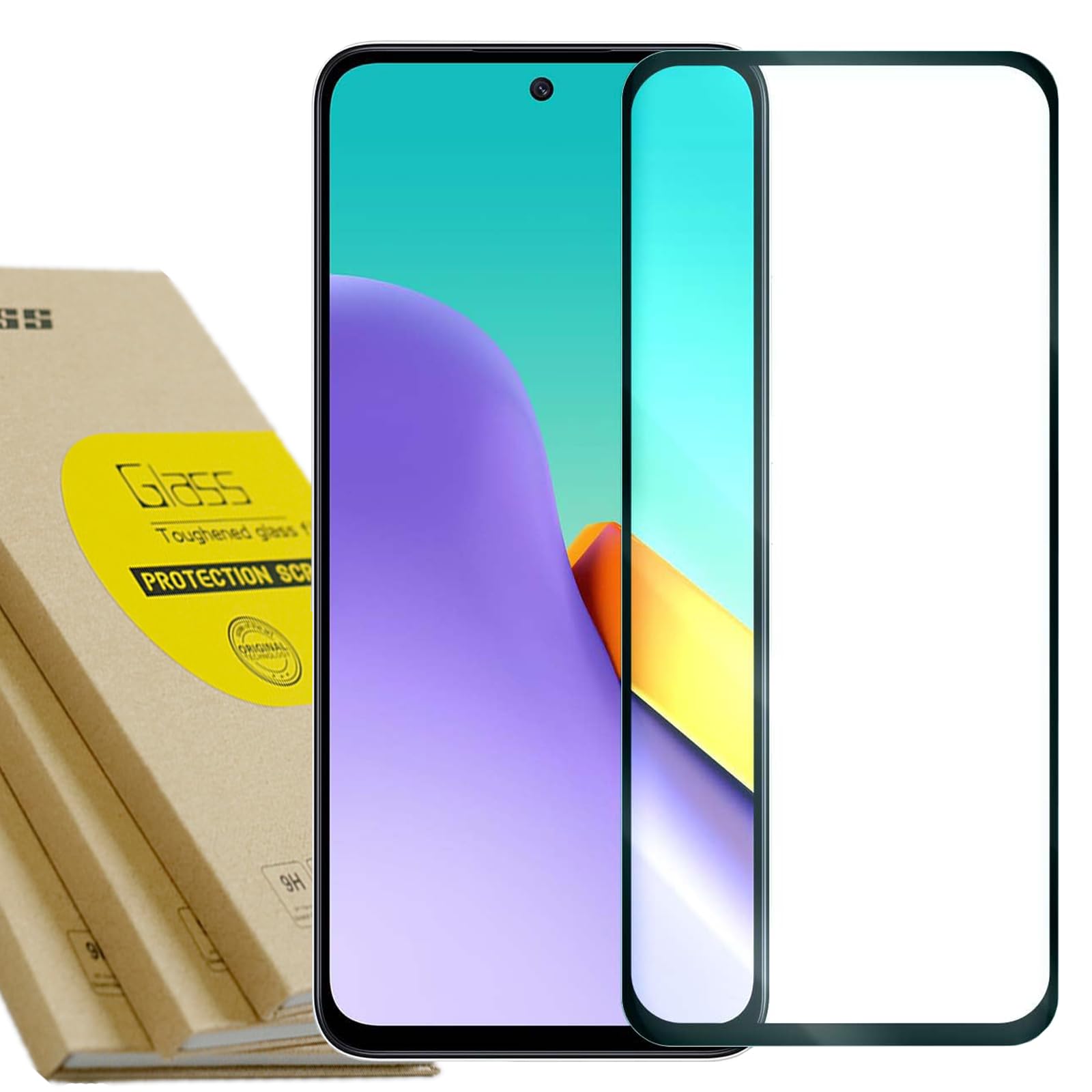 Amazon | Xiaomi Redmi 12 5G XIG03 A401XM ガラスフィルム 【2枚