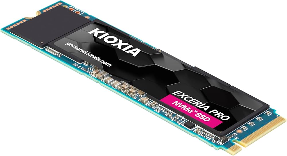 KIOXIA EXCERIA PRO 1TB NVMe SSD – M.2 2280, PCIe Gen4, 7300MB/s