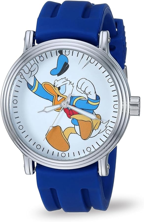 Amazon | Disney メンズ ドナルドダック アナログクォーツ 腕時計