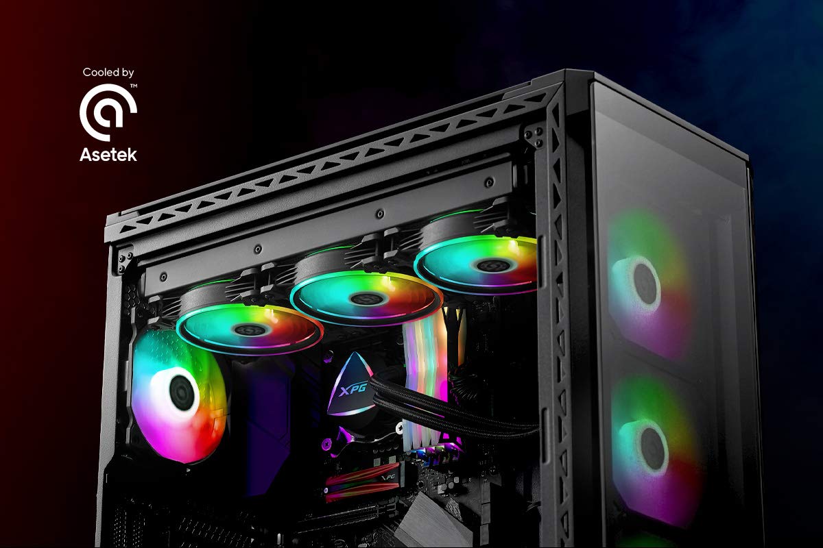 Amazon | XPG LEVANTE 360 簡易水冷CPUクーラー ARGB 発光 120mmファン