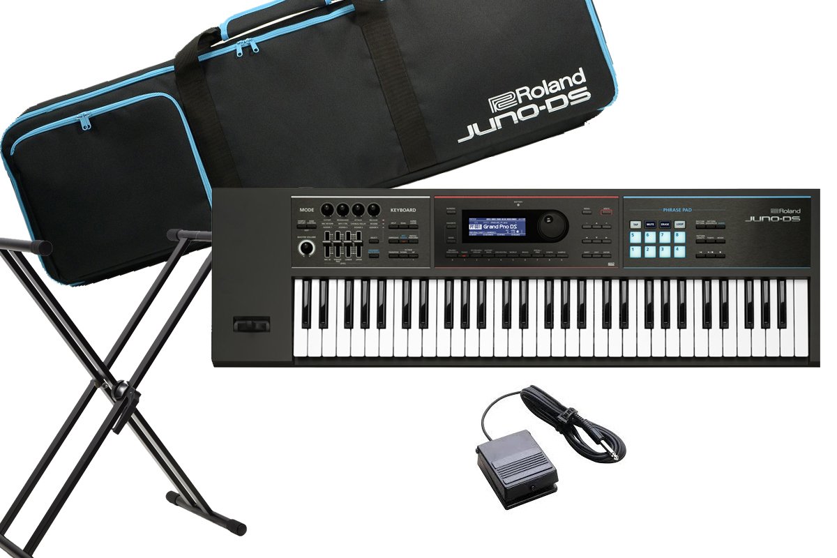 Roland JUNO-DS-61 シンセサイザー ケース、スタンド付き Roland JUNO