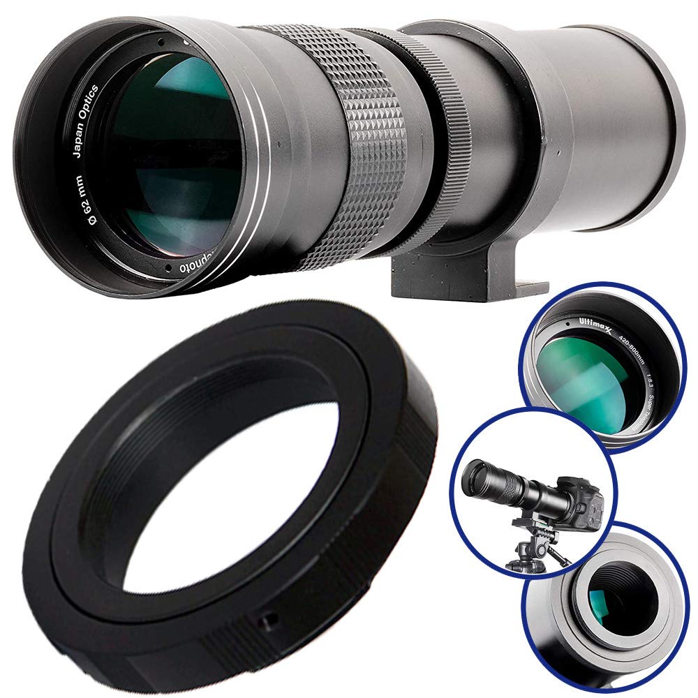 Amazon.com : Ultimaxx 420-800mm f/8.3-16 Super HD Manual Telephoto