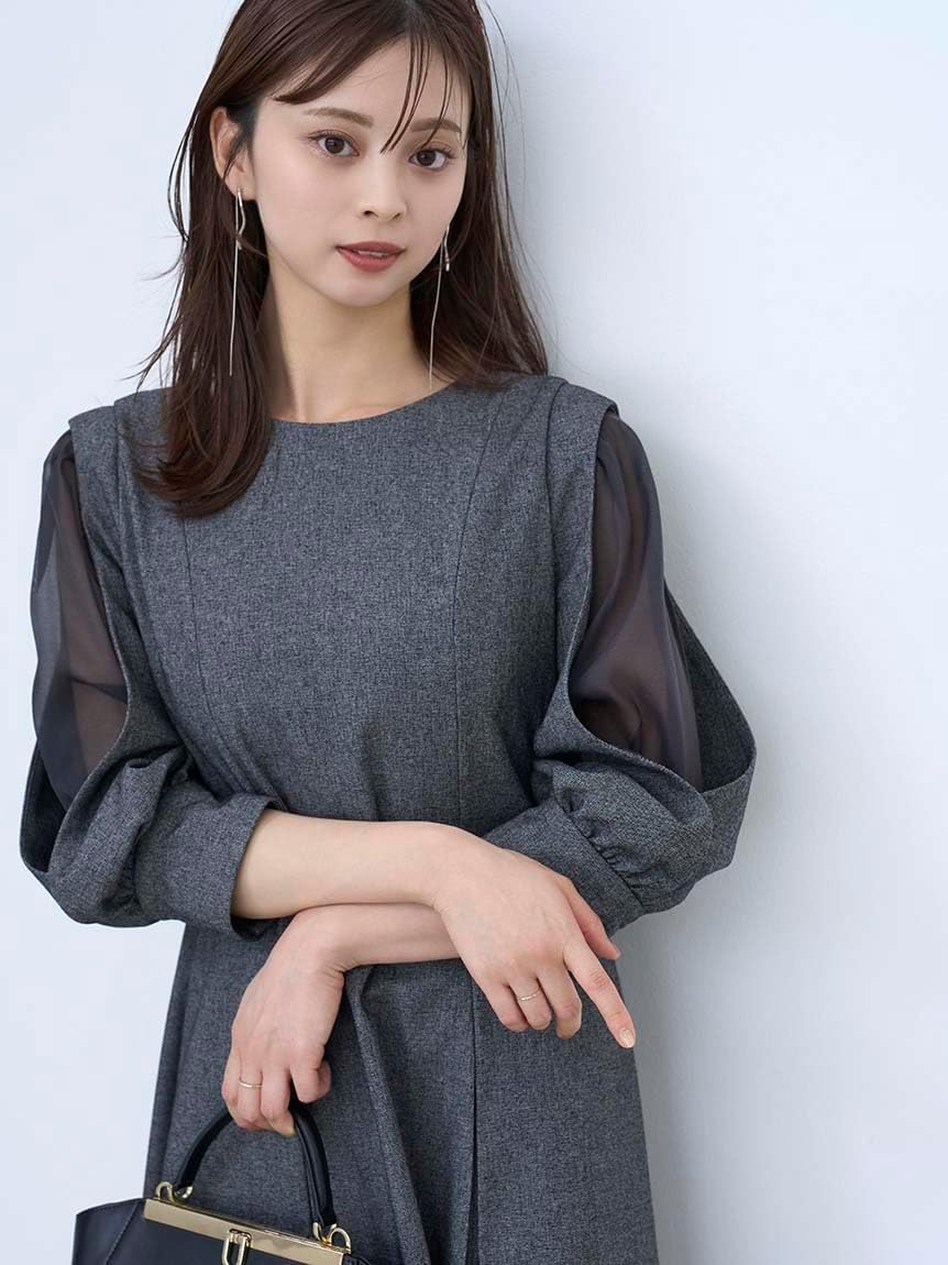 Amazon.co.jp: [スナイデル] シアーショルダーミニワンピース