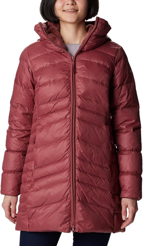 Amazon.com: Columbia Women's Autumn Park Down Mid Jacket, Beetroot