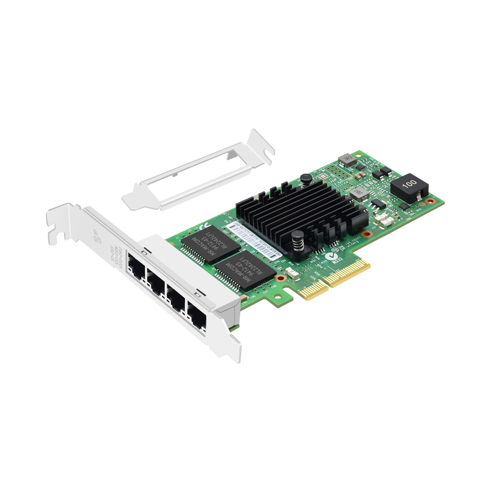 Amazon.com: Buacoz Quad-Port PCIe X4 Gigabit Network Card, with
