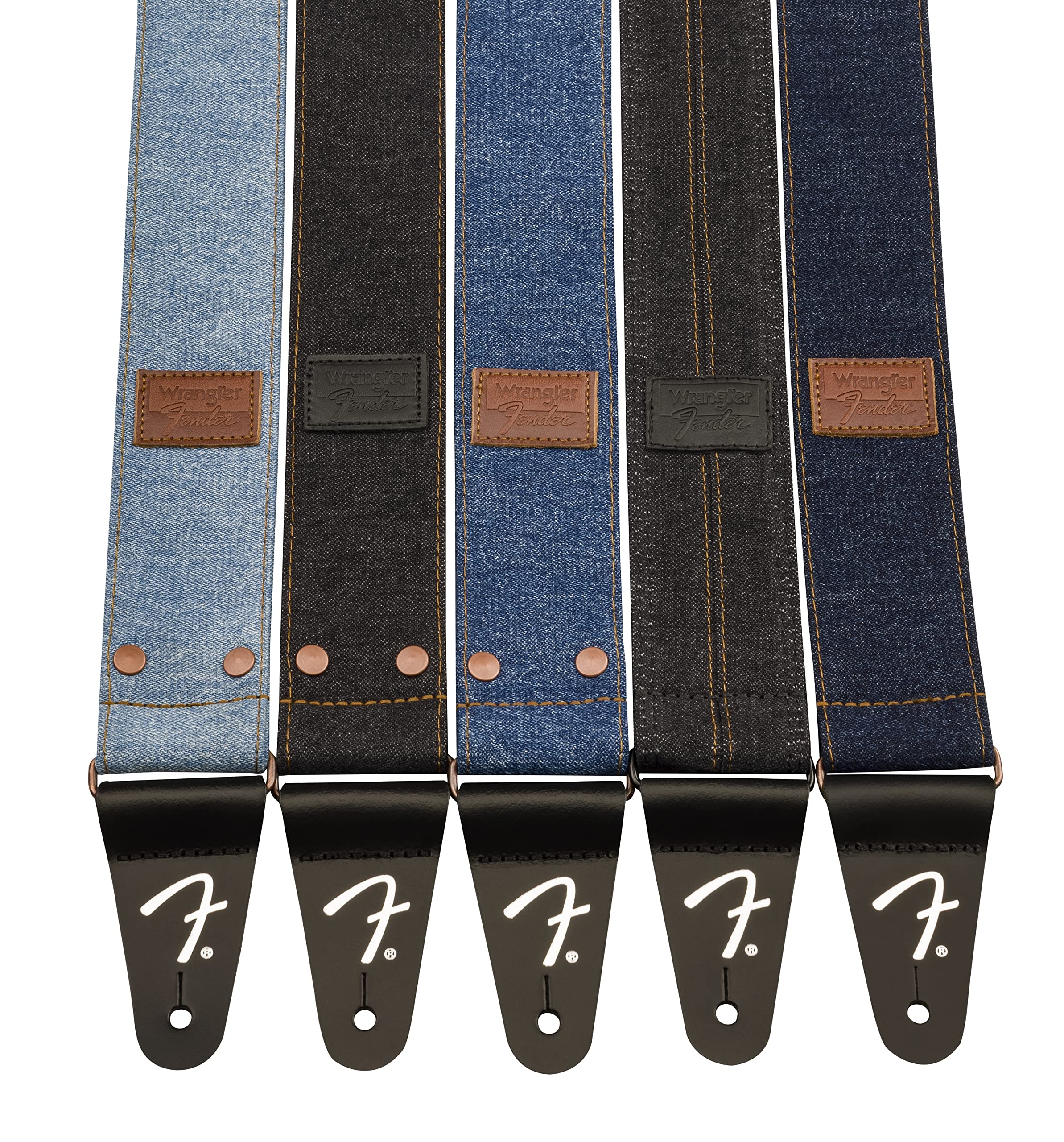 Amazon | Fender x Wrangler Riveted Denim Strap, Indigo カナダ製