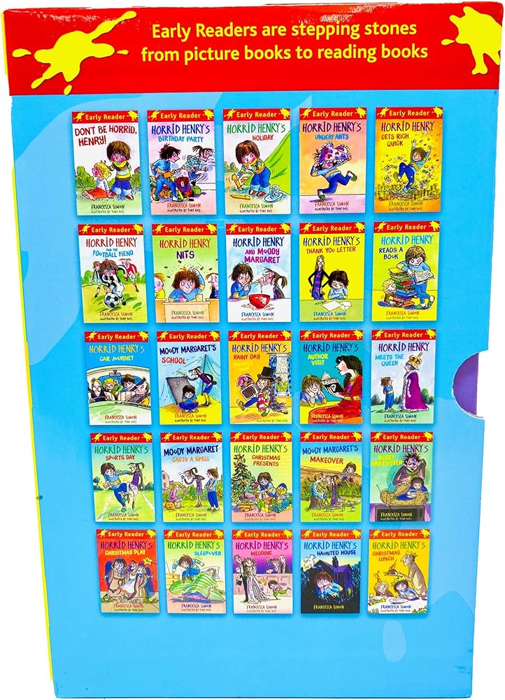 Horrid Henry Early Reader Set 25 Books Collection Box Set by